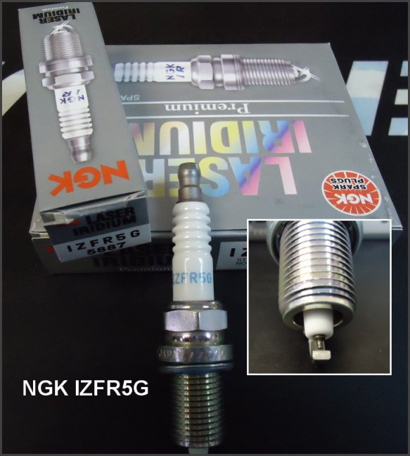 NGK IZFR5G Spark Plugs for Optimax Outboards